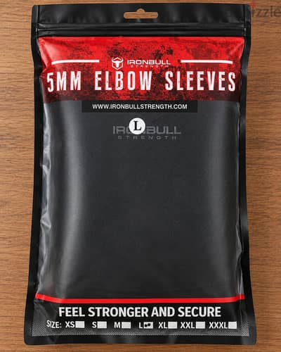 Iron Bull Strength 5mm Elbow Sleeves 5mm – Size L – Brand New Sealed