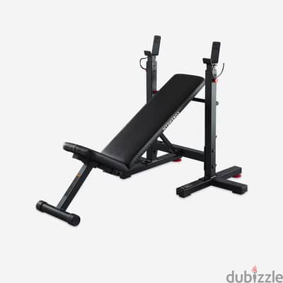بنش Decathlon Corength قابل للطي + بار + شنطة
