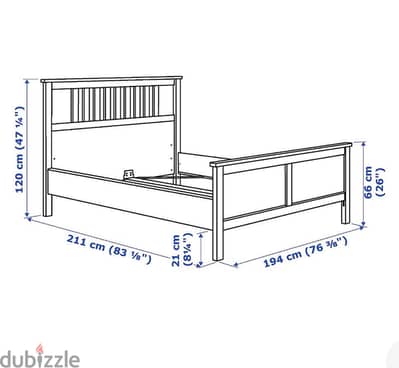 سرير ايكيا خشبwooden bed ikea