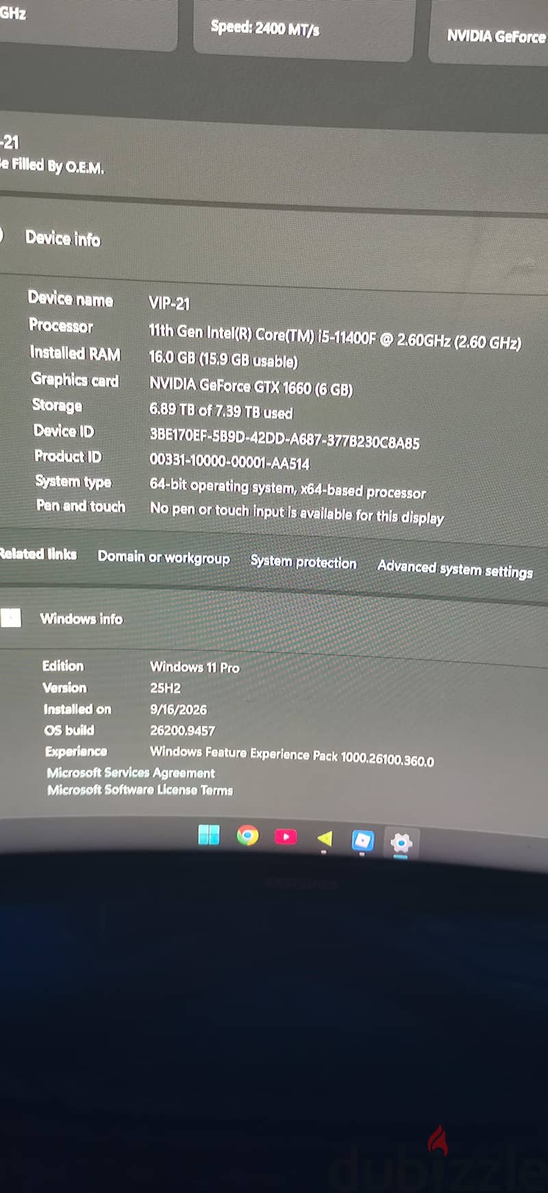 PC gaming g11 6