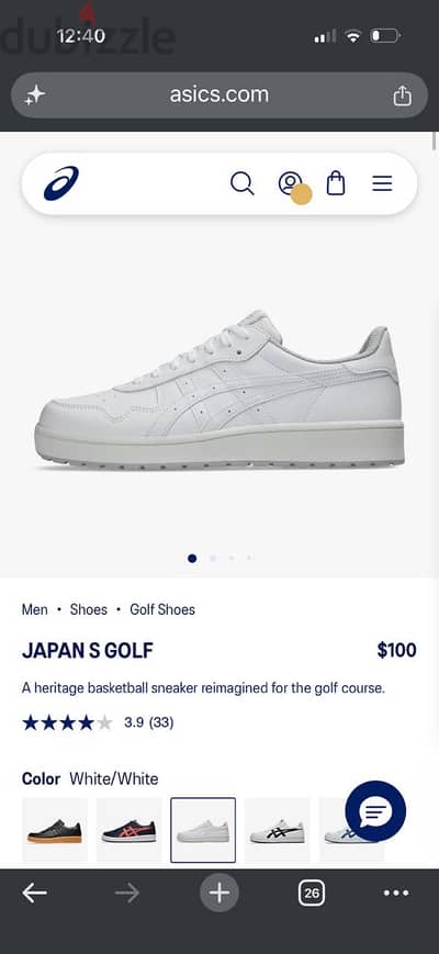 New ASICS ORIGINAL  Not used  For sale 4000 EGP Size 40.5