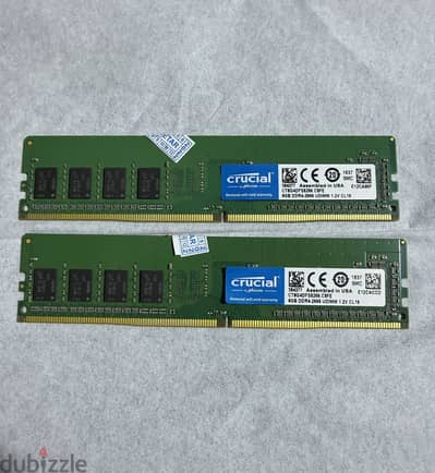 2x8GB DDR4 2666MHZ CRUCIAL RAM