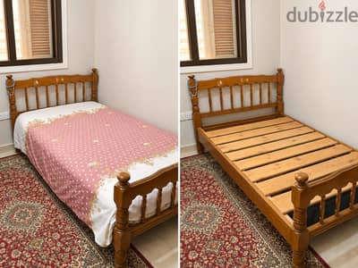 سرير و مرتبة 200 × 120 بحالة جيدة