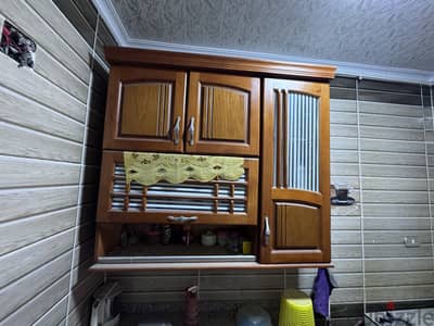 مطبخ قطعتين عرض ١٢٠ سم معاه رخامه