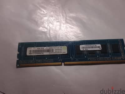 رام 4 جيجا مستعمل DDr3 للكمبيوتر