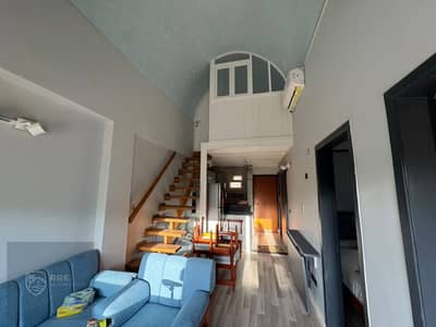 Rare opportunity !! 3-bedroom apartment with a wooden mezzanine furnished with furniture and appliances