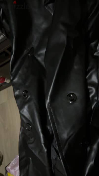 new leather coat it needs to be ironed
