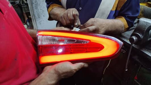 ٢ فانوس شنطه سياره كيا سيراتو موديل ٢٠١٣ k3 بالدفيره