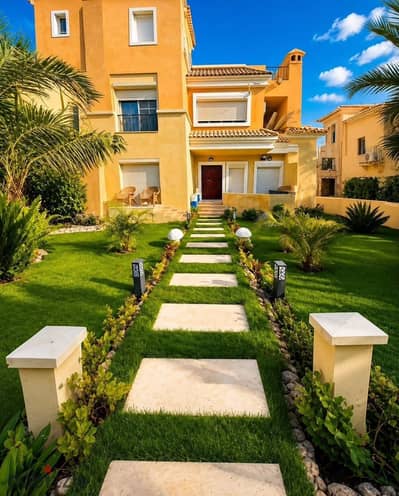 فيلا 239م فيو خيالي لاند سكيب - خصم 54% - كمبوند سراي سور يسور مع مدينتي