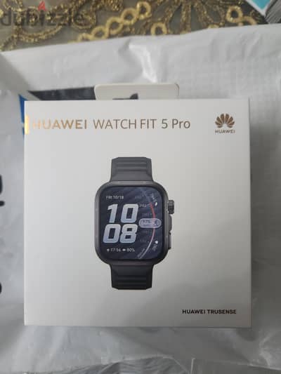 Huawei Watch Fit 5 Pro - ضمان سنة - اسود
