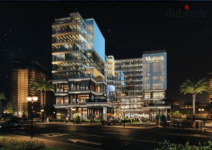 42m² retail unit for sale at Metrofa Business Complex, NAC MU23, directly on Al-Amal Axis. 2.5% down payment, installments up to 12 years.