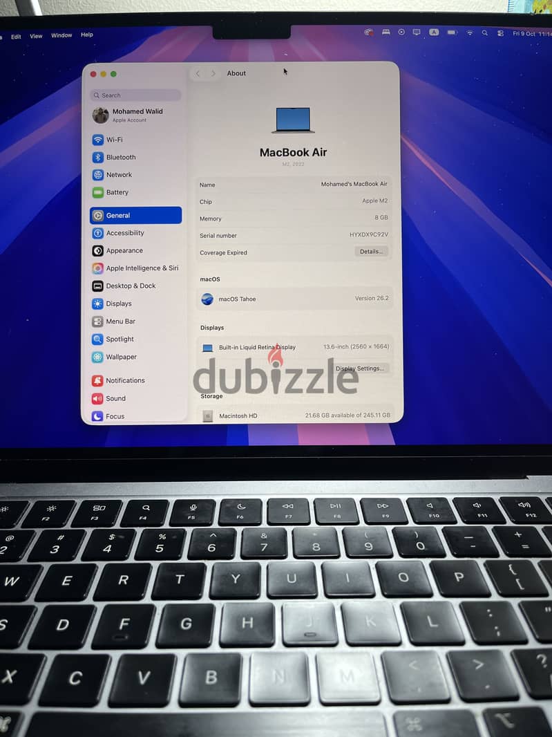 MacBook Air M2 – Space Gray 1
