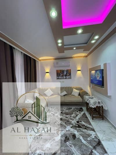 Studio 64 meters for rent, furnished, first residence in Madinaty B11, Ultra Super Lux finishing, and very upscale furniture. A great opportunity for rent in a wonderful location in Madinaty. Fully furnished studio equipped with all appliances, suitable for those seeking comfort and privacy in a distinguished location.