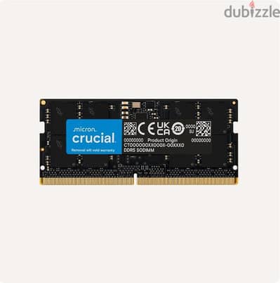 laptop ram crucial 4800 ddr5 من لابتوب جديد