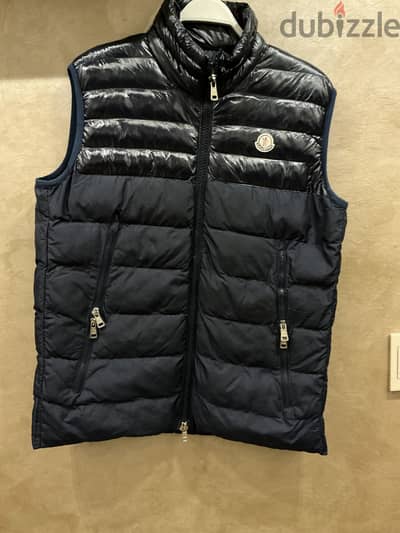 Moncler Dupres Padded Gilet / Vest BLUE Size XL