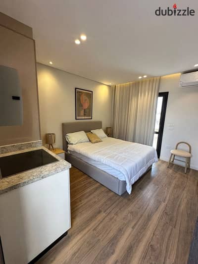 Furnished Studio for Rent - Courtyard Sodic, Sheikh Zayed beverly hills