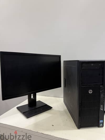 كمبيوتر HP Z220 i5 + شاشة Acer 24 بوصة للبيع