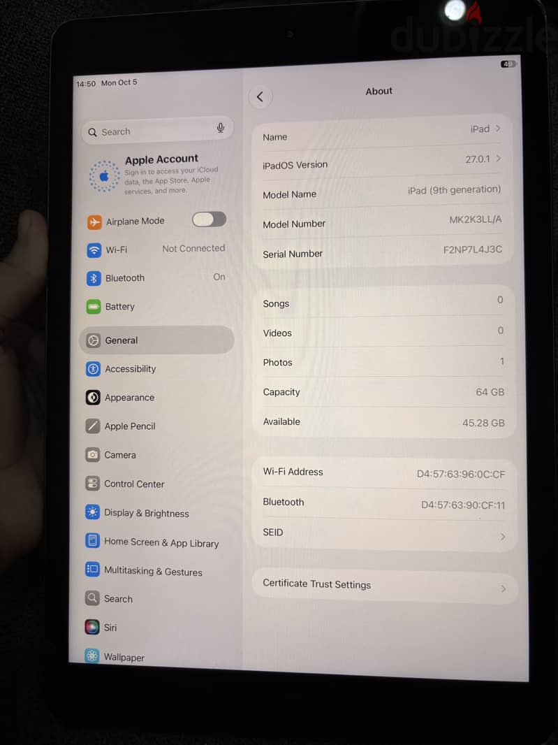 iPad 9th Generation – 64GB 1