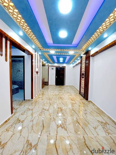 Apartment on the sixth floor of the building by the sea for sale in Alexandria Al-Ajami Palm Beach high-end finishing
