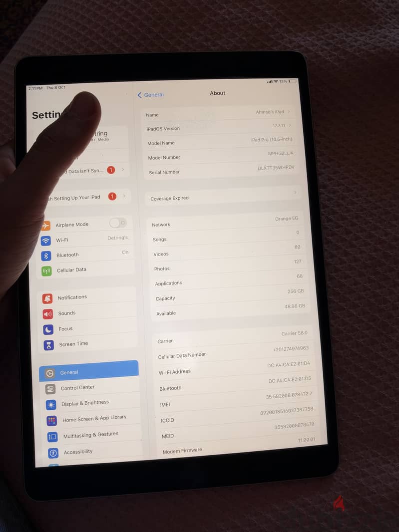 Ipad pro 2018 256 wifi+sim 1