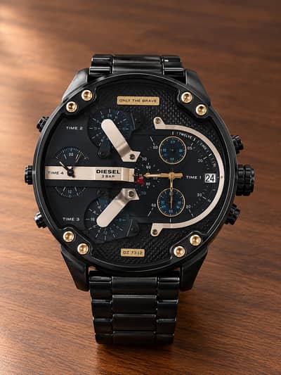 Diesel DZ7312 Black Chronograph Watch – Only The Brave