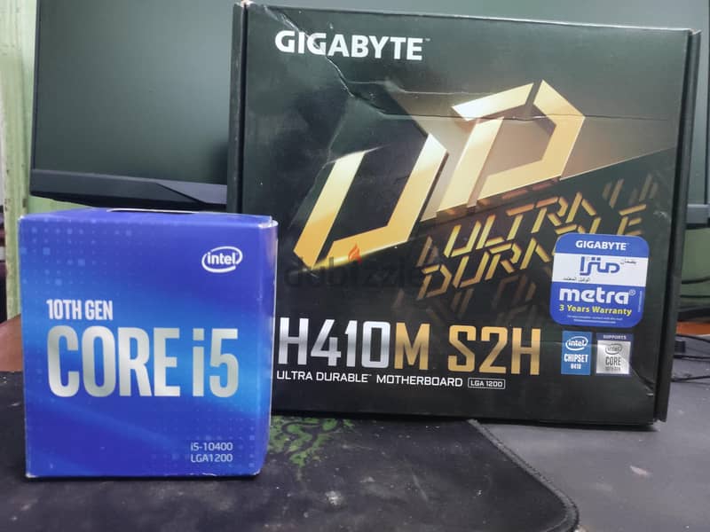 intel core i5 10400 + Gigabyte H410 S2H 1
