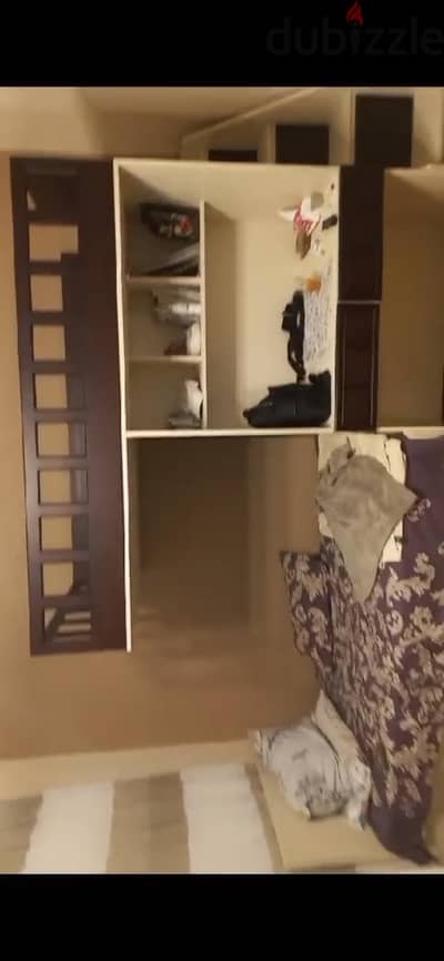 special bunk beds one set , سرير دورين + مكتب + مجزن داخلي