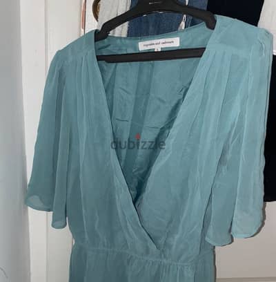 Teal mini dress