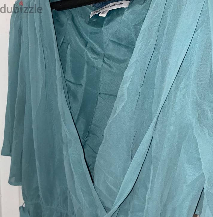 Teal mini dress 2