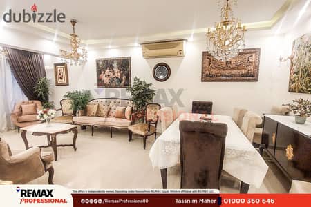 Open view prime location  close to all services Furnished apartment for rent in Smouha