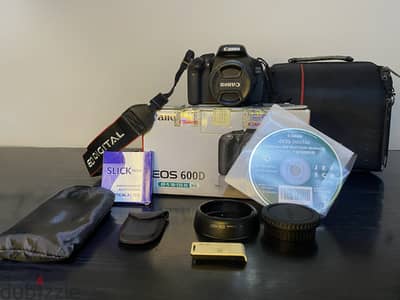 Canon EOS 600D + 18-55mm Lens | Shutter 14K | بحالة جيدة