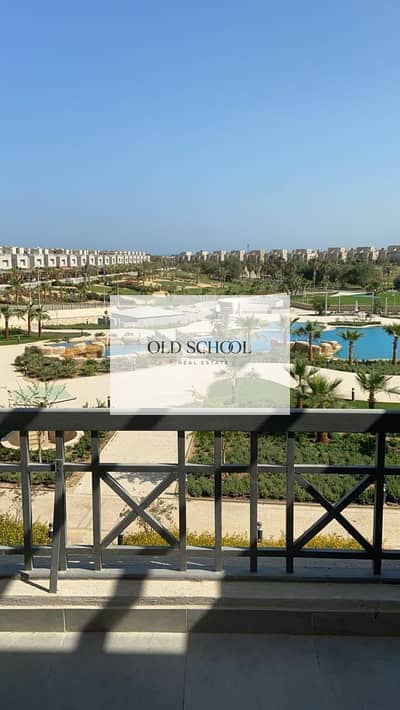 عين باي شاليه غرفتين نوم للبيع بفيو مميز على حمام السباحه