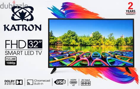 شاشة KATRON Smart LED TV 32 بوصة FHD – بانل مكسور للبيع