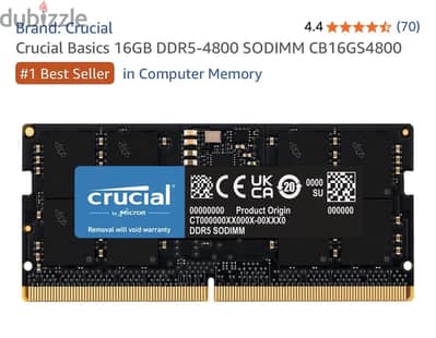 Laptop ram 16G ddr5