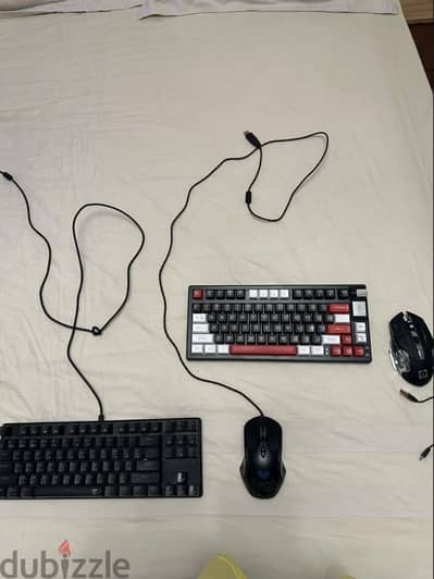 Gaming Combo / تجميعة جيمنج: Wireless Mechanical Keyboard + 2 Mice