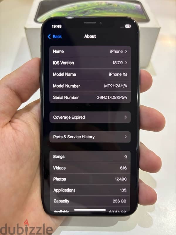 iPhone XS 256gb 8