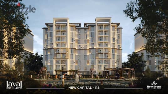 Own a 149 sqm, 3-bedroom apartment with a private garden for just EGP 28K installments, low down payment & 12-year plan in New Capital!