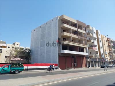 عماره للبيع ف شارع الكهف واخده ناصيه النصر ورق ازرق