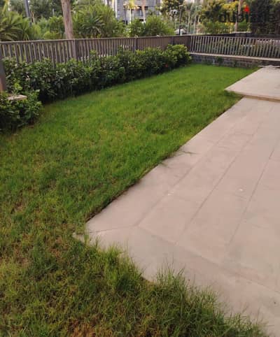 Apartment for rent in Privado Madinaty with ground garage and garden
