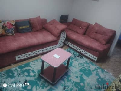 Furnished apartment with air conditioning in Camp Chezar, 2 bedrooms and a reception near the Engineering College, floor 14