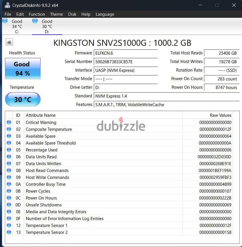 Kingston nvme 1tb 1