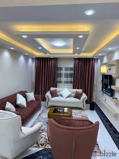 Furnished, air-conditioned hotel-style apartment next to City Stars, available for daily and monthly rent for families. Excellent location in Nasr Cit