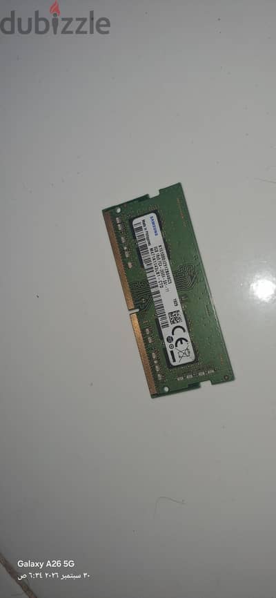 رامة لابتوب سامسونج 8 جيجا DDR4 باص 2666 أصلية بحالة ممتازة