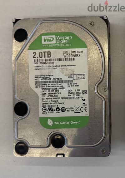 Western Digital SATA 2.0TB