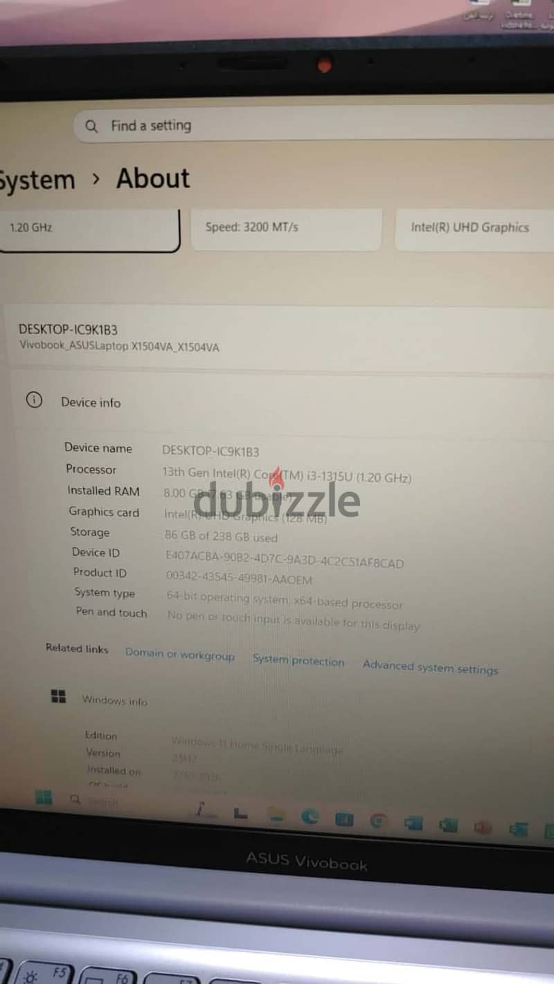 Asus vivobook x1504va 3
