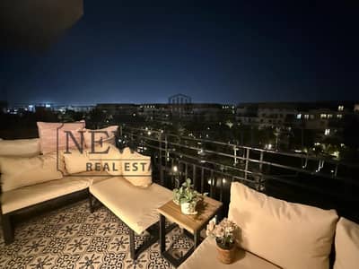 Fully finished apartment 3 bedrooms with AC's and Kitchen cabins ready to move and prime location Direct on Landscape and water features in eastown