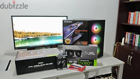 تجميعة كمبيوتر للجيمنج و صناعة المحتوى RTX 5060ti 16 gb