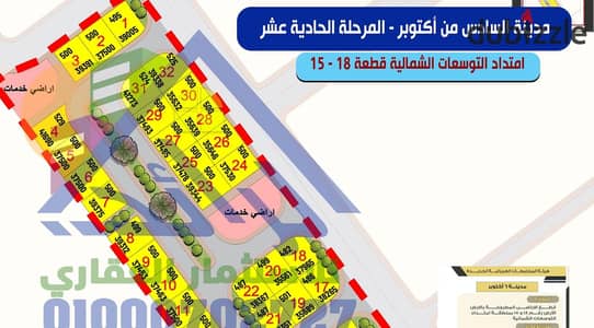  فرصة استثمارية مميزة | قطعة أرض للبيع في 6 أكتوبر – التوسعات الشمالية مساحة 500 متر