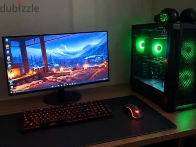 gaming PC كامل core i5-12400f +rtx 50500+ شاشة 120hz