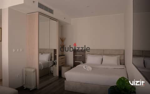 For those who appreciate a hotel-style living experience: a furnished studio available for monthly rent in the ZED Sheikh Zayed compound (within the t